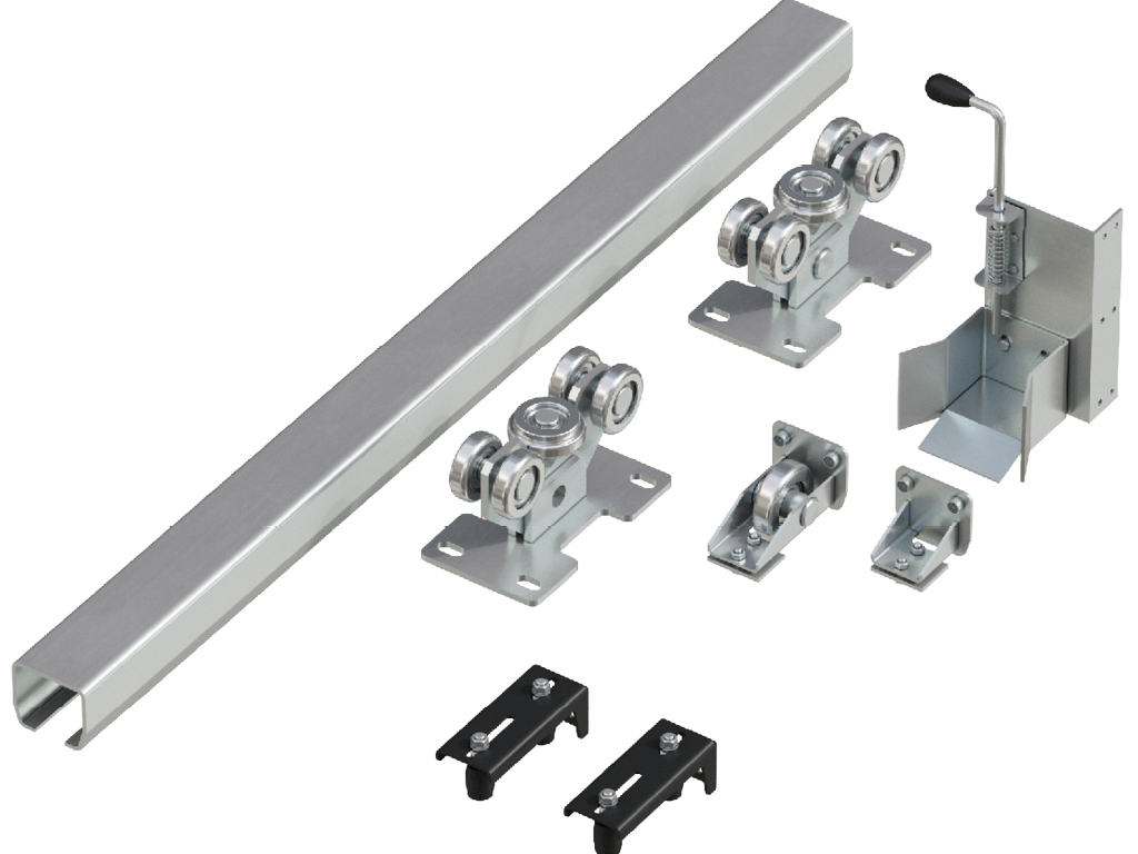 X/K 95 × 88 × 5, L = 6 000 mm balka uchun rulonlar va yo‘riqchilik tizimi.